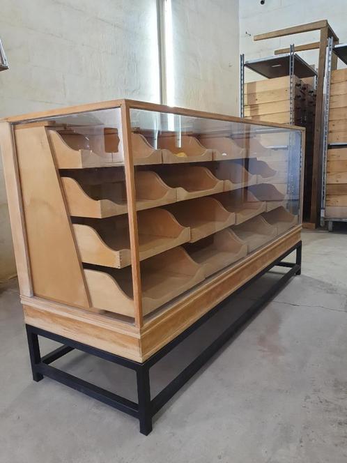 vintage antieke toonbank balie ladekast vitrine bar winkel, Antiek en Kunst, Curiosa en Brocante, Ophalen