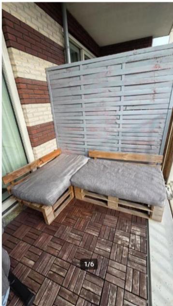 VidaXL pallet lounge inclusief kussen 110x65x55cm beschikbaar voor biedingen