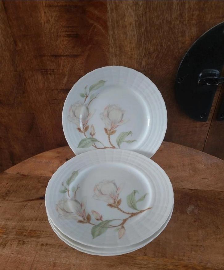 Hutschenreuter Lucina Magnolia Gebaksbordjes, Huis en Inrichting, Keuken | Servies, Ophalen of Verzenden