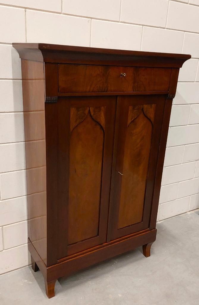 Mooi antiek Hollands kastje / poortkastje. Mahonie., Antiek en Kunst, Antiek | Meubels | Kasten, Ophalen