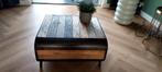 Industriële salontafel klein vintage, Huis en Inrichting, Tafels | Salontafels, Ophalen, 50 tot 100 cm, 50 tot 75 cm, Vierkant