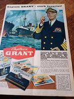 Advertentie van Captain Grant shag boot plaatjes 1960, Verzamelen, Ophalen of Verzenden