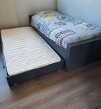 WOOD bed “Dennis” Steel Grey 1 persoons bed met bedlade, Ophalen, Gebruikt, 90 cm, Eenpersoons