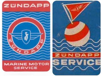 ZÜNDAPP Marine Motor Service dealer reclame bord advertis beschikbaar voor biedingen