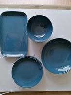 Donkerblauw IKEA servies, glans, 9 delig, Ophalen, Nieuw, Overige stijlen, Bord(en)