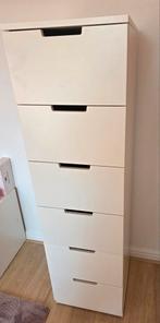 ikea nordli wit 6 laden, Huis en Inrichting, 5 laden of meer, Ophalen, Gebruikt, 25 tot 50 cm