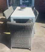 Tuintafel met massief blad van natuursteen, Ophalen, Gebruikt, Rechthoekig, Overige materialen