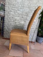 6 Loom Eetkamerstoelen, Huis en Inrichting, Stoelen, Ophalen, Gebruikt, Bruin, Vijf, Zes of meer stoelen