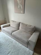 Ikea KVIK 3-zits bank met hocker en extra bankhoes, Ophalen, Driepersoons, 75 tot 100 cm, Zo goed als nieuw