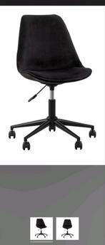 Nieuwe senja Velvet Bureaustoel - leenbakker, Huis en Inrichting, Ophalen, Nieuw, Zwart