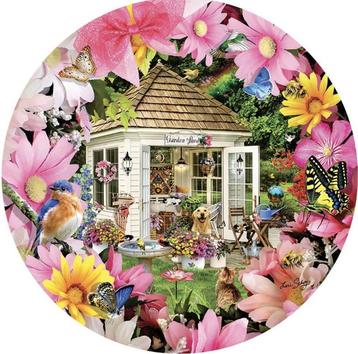 SunsOut - Garden Shed in Flowers - 500 stukjes beschikbaar voor biedingen