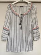 Zomerse blouse tuniek boho kwastjes boothals, Overige kleuren, Yessica, Maat 46/48 (XL) of groter, Ophalen of Verzenden