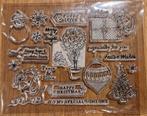 Clear Stamps Happy Christmas,  etc 20 dlg, Hobby en Vrije tijd, Stempelen, Ophalen of Verzenden, Nieuw, Clearstamp