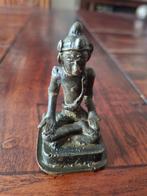 Antiek Bronzen Boeddha Beeldje uit Indonesië., Antiek en Kunst, Antiek | Koper en Brons, Ophalen of Verzenden, Brons