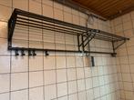 2x zwarte kapstok 90cm met rek en haakjes - Ikea Portis, Huis en Inrichting, Woonaccessoires | Kapstokken, Minder dan 100 cm, Metaal