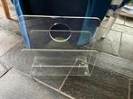 Plexiglas cd rekken en krantenbak van het merk 4Y, Huis en Inrichting, Woonaccessoires | Krantenbakken en Lectuurbakken, Ophalen
