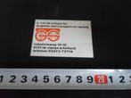 sticker vianen g van de scheur bv wegwijs transport & opslag, Ophalen, Zo goed als nieuw