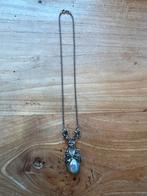 Brutalist Zilveren Ketting met Osmena Parel - Vintage, Sieraden, Tassen en Uiterlijk, Ophalen of Verzenden, Zo goed als nieuw