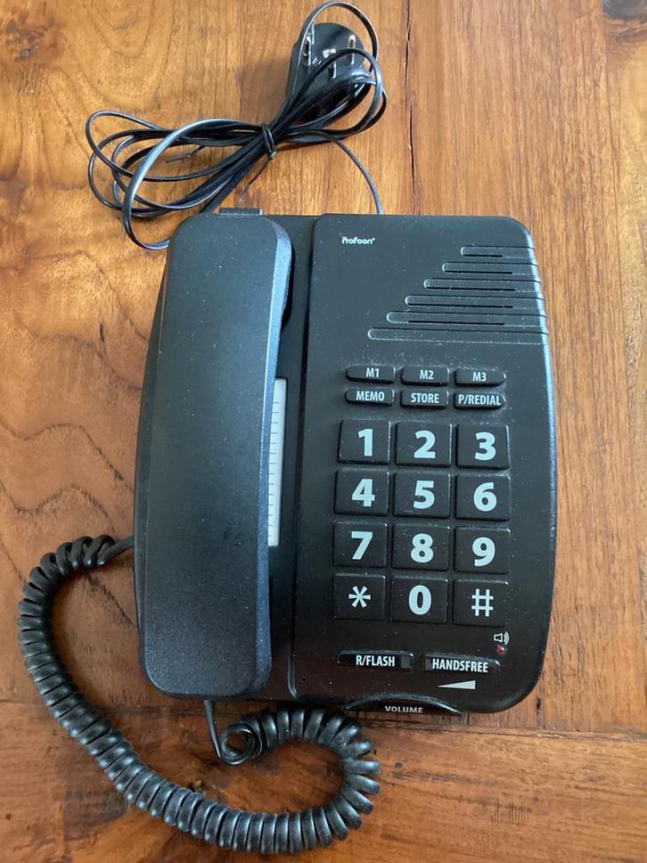 Senioren Telefoon Profoon TX-565 met grote toetsen, Telecommunicatie, Vaste telefoons | Niet Draadloos, Zo goed als nieuw, Ophalen of Verzenden