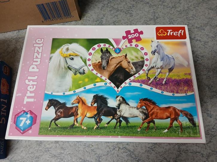 Paarden puzzel 200 stukjes (ongebruikt), Kinderen en Baby's, Speelgoed | Kinderpuzzels, Zo goed als nieuw, 6 jaar of ouder, Meer dan 50 stukjes
