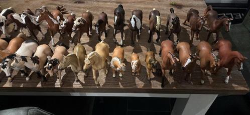 Heel veel paarden en manege-onderdelen schleich, Verzamelen, Dierenverzamelingen, Gebruikt, Beeldje of Figuurtje, Paard, Ophalen of Verzenden
