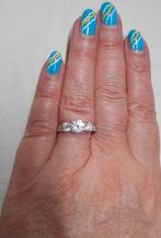 Zilveren Ti Sento ring met heldere stenen maat 16.5 nr.242