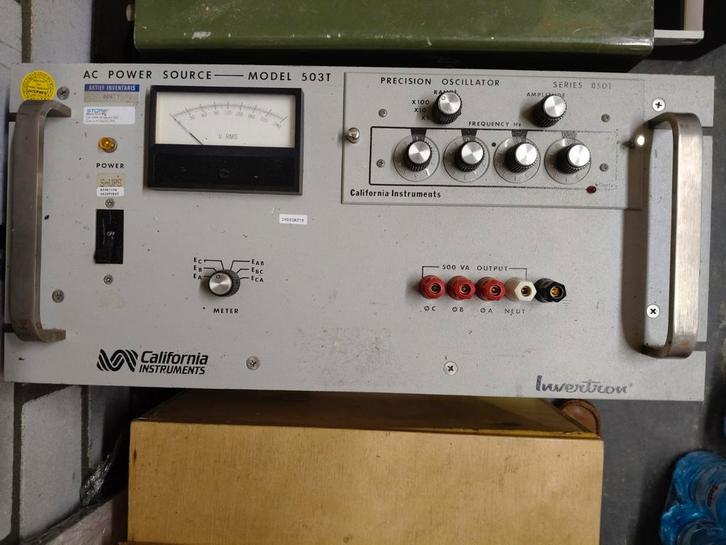California Instruments 503T AC Power Source, Telecommunicatie, Zenders en Ontvangers, Nieuw, Ophalen