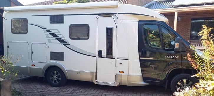 Fiat hymer tramp 578CL 150pk multi-jet, airco,bearlock,, Caravans en Kamperen, Campers, Particulier, tot en met 2, Half-integraal