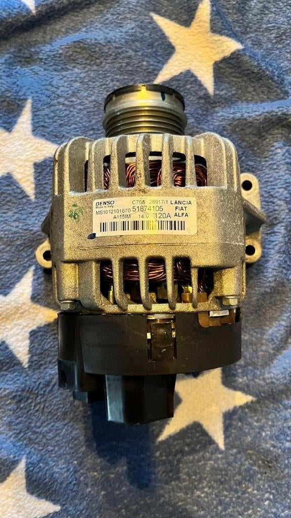Dynamo, Alternator Fiat 500 120A Denso, Ophalen, Gebruikt, Fiat