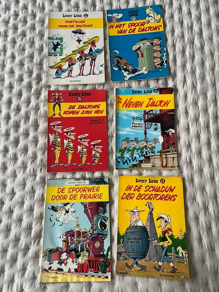 Lucky Luke stripboeken - Diverse titels, Boeken, Stripboeken, Gelezen, Meerdere stripboeken, Ophalen of Verzenden