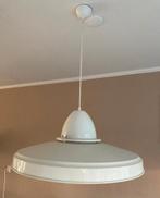 Hanglamp wit rond metaal diam. 70cm, Huis en Inrichting, Lampen | Hanglampen, Ophalen, Gebruikt, Metaal, 75 cm of meer