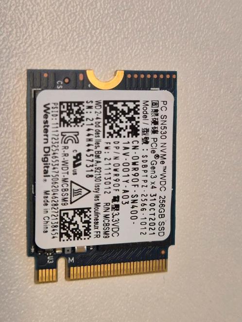 WD SN530 256GB Nvme SSD 2230, Computers en Software, Harde schijven, Gebruikt, Laptop, Intern, SSD, Overige aansluitingen, Verzenden