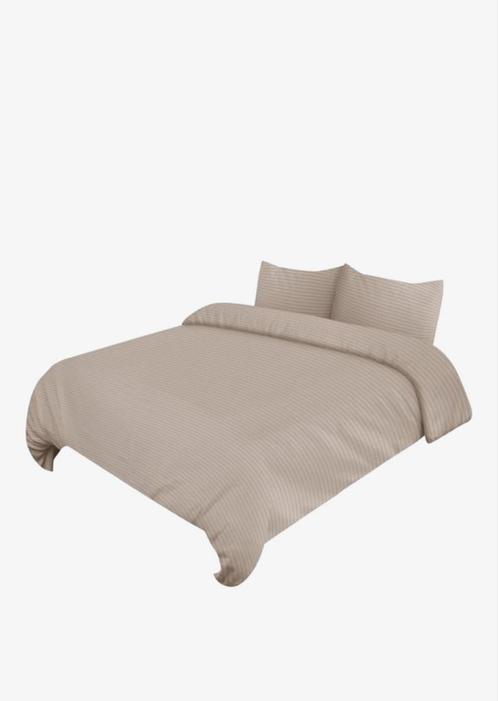 Dekbedovertrekken 4 delige beddengoed set taupe 200x220cm, Huis en Inrichting, Slaapkamer | Beddengoed, Nieuw, Dekbedovertrek
