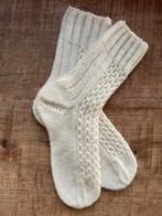 Handgebreide wollen sokken - Maat 37, Sokken en Kniesokken, Overige kleuren, Maat 35 t/m 38, Nieuw