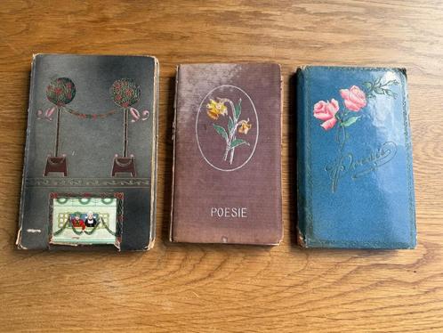 Poëzie albums Antiek jaren 10 / 20 Brocante Vintage, Antiek en Kunst, Curiosa en Brocante, Ophalen of Verzenden