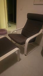 Ikea Fauteuil met Voetenbank - Zo goed als nieuw, Huis en Inrichting, Ophalen, Zo goed als nieuw, Stof, 75 tot 100 cm
