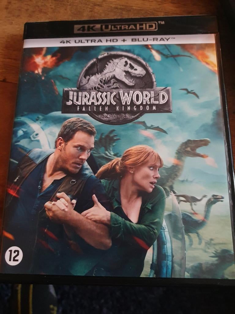4k fallen kingdom Jurrasic park, Cd's en Dvd's, Blu-ray, Ophalen of Verzenden, Zo goed als nieuw, Actie