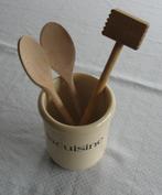 Pollepelpot met houten lepels, Overige materialen, Gebruikt, Overige typen, Ophalen of Verzenden