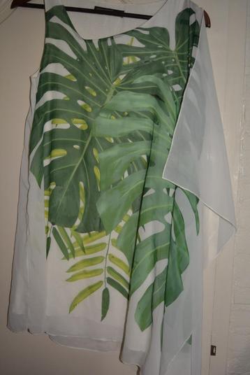 soyaconcept, organza tuniek met bladmotief, mt S beschikbaar voor biedingen