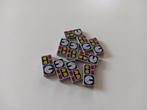 NIEUW: Light Bluish Gray Tile 1 x 2 with Red 82, Yellow and, Lego, Nieuw, Ophalen of Verzenden, X
