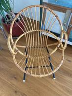 Stoel rotan, vintage, Ophalen, Gebruikt, Overige kleuren, Riet of Rotan
