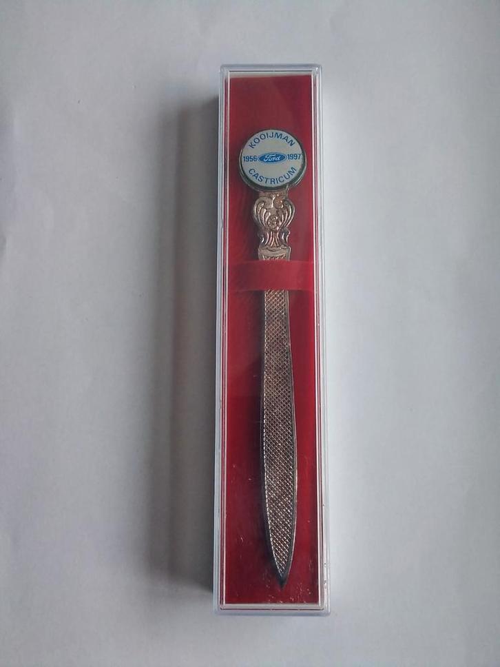 Briefopener Kooijman Castricum Ford 1956-1997, Antiek en Kunst, Curiosa en Brocante, Verzenden