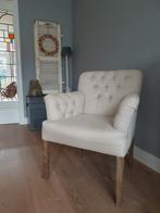 Gecapitonneerde stoel met armleuning Braxton Interior, Huis en Inrichting, Stoelen, Landelijk, Stof, Zo goed als nieuw, Eén
