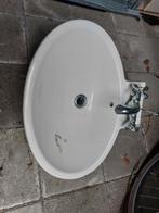Klassieke wasbak met kraan, Ophalen, Gebruikt, 50 tot 100 cm, Minder dan 100 cm