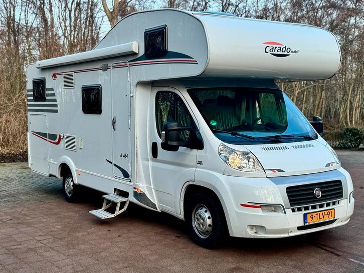 Keurige Camper Carado 6 persoons met garage, Caravans en Kamperen, Campers, Particulier, tot en met 6, Alkoof, Carado, Fiat, Diesel