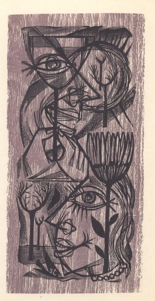 0664 Ex Libris Nederland : Lou Strik, 1956, Antiek en Kunst, Kunst | Etsen en Gravures, Verzenden