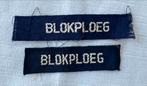 NL BB straatnaam Blokploeg, Ophalen of Verzenden, Landmacht, Nederland, Embleem of Badge