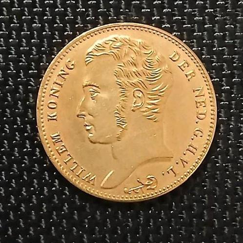 1818 Gouden 10 Gulden - Willem vergulde naslag, Postzegels en Munten, Munten | Nederland, Losse munt, 10 gulden, Koning Willem I