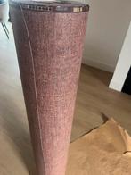 Linnen look paars behang met beige en roze tinten, Huis en Inrichting, Stoffering | Behang, Ophalen of Verzenden, Minder dan 10 m²