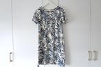 ICHI jurkje met palmprintje - Wit/Blauw, Kleding | Dames, Maat 38/40 (M), Wit, Ophalen of Verzenden, Zo goed als nieuw